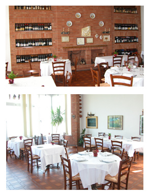 collage immagini del  ristorante